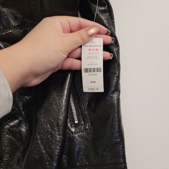 Ardenes Pleather Moto Jacket - Picture 5 of 6